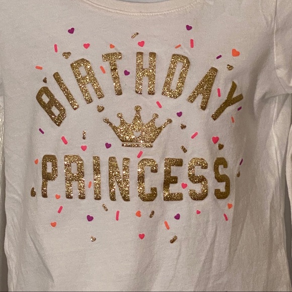 Children’s Place Birthday Princess T-shirt Size 5T - Picture 3 of 5